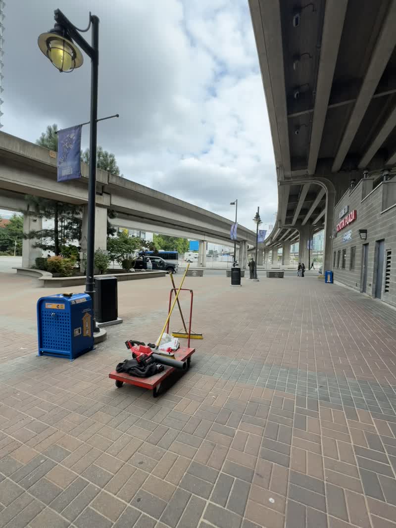 Commercial completed pavers